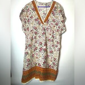 ❗️ Floral boxy lightweight summer casual dress size large